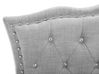 Fabric EU Single Size Bed Grey METZ_799449
