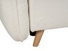 Sofá-cama de 2 lugares com arrumação em tecido bouclé branco VALLANES_904232