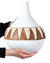 Terracotta Decorative Vase 33 cm White SIMPANG_849684