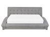 Fabric EU King Size Waterbed Grey LILLE_79954