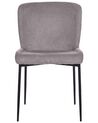 Set of 2 Fabric Chairs Dark Grey ADA_873324
