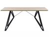Jedálenský stôl 160 x 90 cm svetlé drevo/čierna BUSCOT_790969