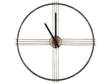 Iron Skeleton Wall Clock ø 64 cm Gold ASCONA
