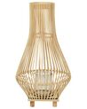 Wooden Candle Lantern 58 cm Light LEYTE_892149