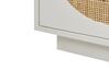 Sideboard Rattan weiss / beige 3 Türen 120 x 40 x 40 cm UYUNI_873301