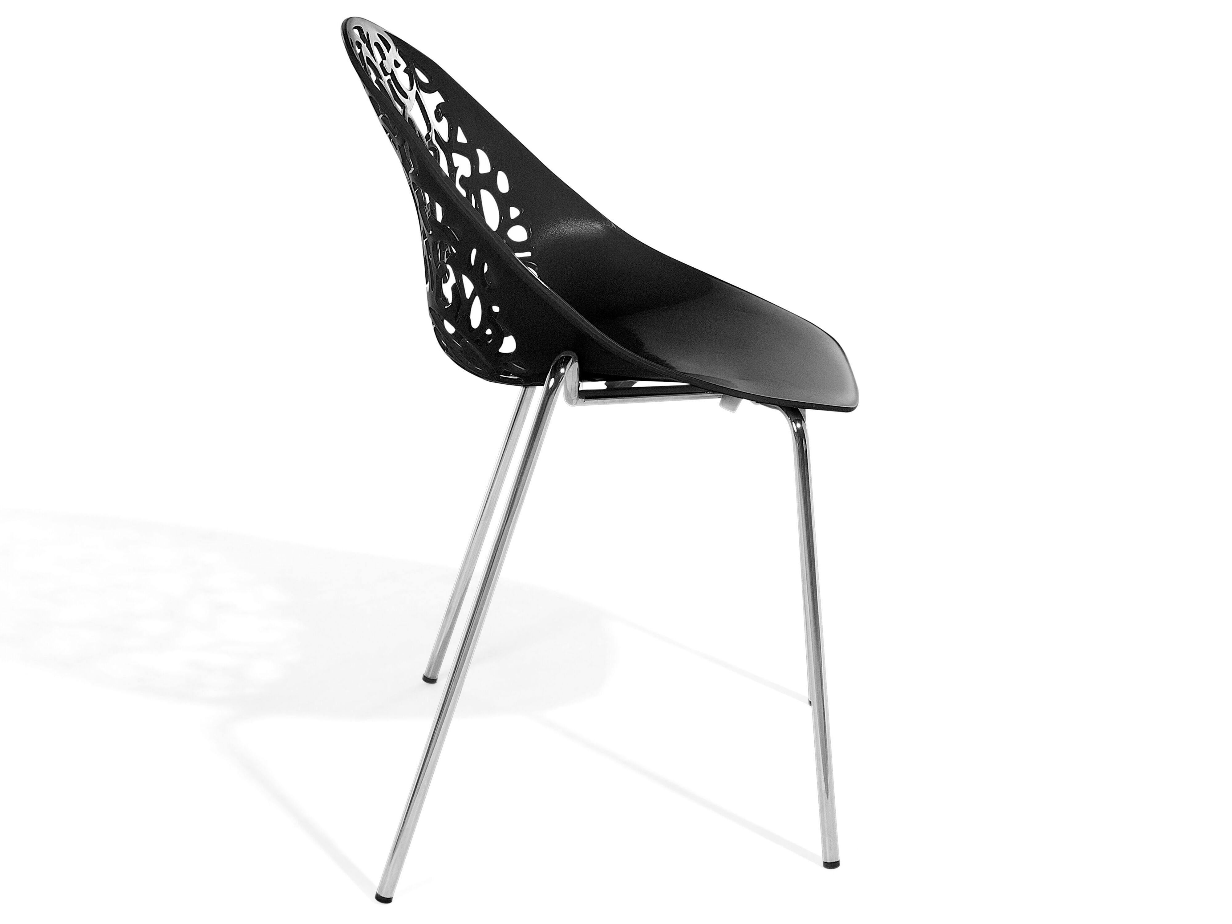 Modern Black Dining Chair (Set of 4) MUMFORD Beliani.co.uk