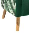 Fotel uszak welurowy zielony ONEIDA_702194