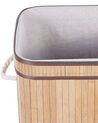 Bamboo Basket with Lid Light Wood KALUTARA_849895