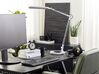 Schreibtischlampe LED Metall silber 80 cm verstellbar GRUS_855130