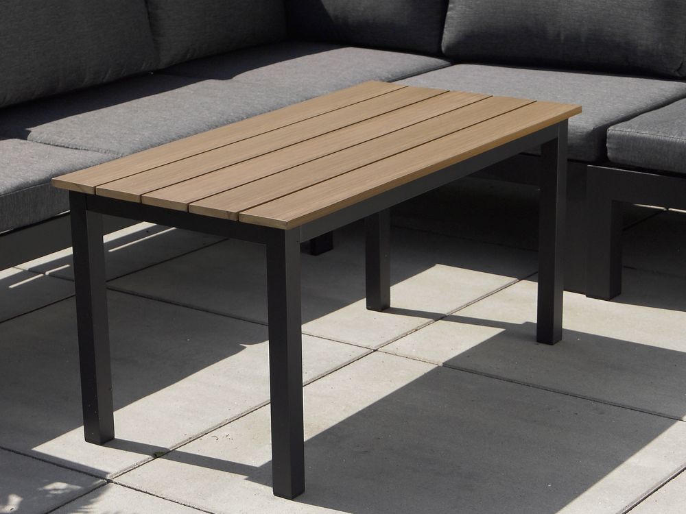 5 Seater Aluminium Garden Corner Sofa Set Grey MESSINA Beliani.co.uk