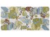 Wool Area Rug Leaves Motif  80 x 150 cm Multicolour KINIK_848426