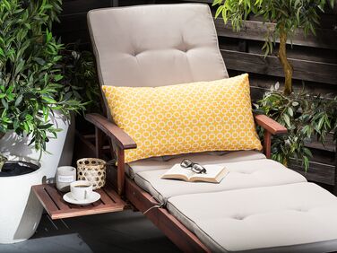 Outdoor Cushion 40 x 70 cm Yellow ASTAKOS