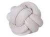 Velvet Knot Cushion 20 x 20 cm Light Grey MALNI_790129