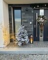 Künstlicher Weihnachtsbaum schneebedeckt 120 cm weiss BASSIE_900064