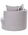 Swivel Fabric Armchair Grey DALBY_906450