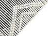 Teppich Wolle weiß / schwarz 160 x 230 cm geometrisches Muster PAZAR_855571