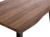 	Mesa de comedor madera oscura/negro 160 x 90 cm WITNEY_755684