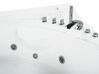 Whirlpool Badewanne weiß Eckmodell mit LED 206 x 165 cm PELICAN_755880