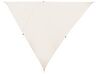 Stínící plachta ve tvaru trojúhelníku 300 x 300 x 300 cm krémová bílá LUKKA_800565