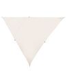 Toldo vela triangular de poliéster blanco crema 300 x 300 cm LUKKA_800565