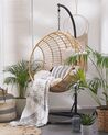 PE Rattan Hanging Chair with Stand Natural ASPIO_763699