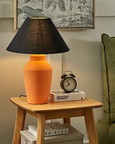 Bordlampe i keramikk oransje RODEIRO