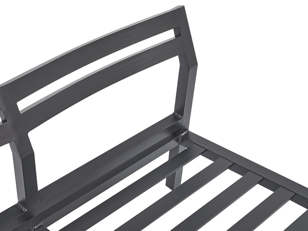 5 Seater Garden Corner Sofa Set Dark Grey VIZZINI Beliani.co.uk