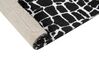 Teppich schwarz / weiß 300 x 400 cm abstraktes Muster Kurzflor PUNGE_883861