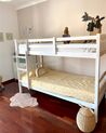 Łóżko piętrowe drewniane 90 x 200 cm białe REVIN_871211