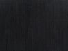 Table de jardin plateau granit noir poli 180 cm 6 chaises noires GROSSETO_462686