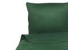 Embossed Bedspread and Cushions Set 140 x 210 cm Green BABAK_821845