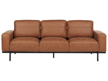 3-personers sofa stof brun SOVIK