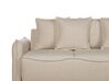 Fabric Sofa Bed with Storage Beige KRAMA_898315