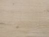 Table de salle à manger 150 x 90 cm effet bois clair et noir ADENA_750770