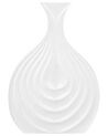Dekoratívna kameninová váza 25 cm biela THAPSUS_734333