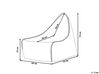 Linen Bean Bag Chair Grey DROP_798922