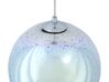 Lampadario moderno a sfera in vetro argentato SESSERA_684603