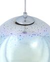 Lampe suspension en forme de boule argenté SESSERA_684603