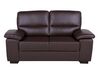 Faux Leather Sofa Set Brown VOGAR_730476