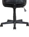 Kancelárska stolička čierna a hnedá výškovo nastaviteľná SUPREME_735077