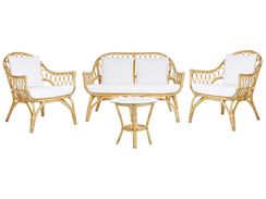 4-istuttava ulkosohvaryhmä rottinki luonnonväri SIBARI 4-istuttava ulkosohvaryhmä rottinki luonnonväri SIBARI