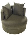 Swivel Fabric Armchair Green DALBY_906429