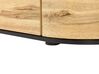 Sideboard heller Holzfarbton / schwarz 4 Türen JEROME_843699