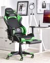 Zöld és fekete gamer szék VICTORY_855747