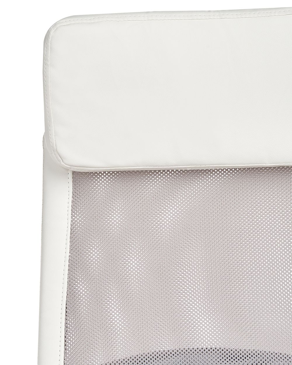 Faux Leather Office Chair White with Grey PIONEER Beliani.co.uk