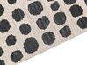 Teppich beige / schwarz 160 x 230 cm gepunktetes Muster HAVRAN_836383