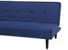 Sofá-cama de 3 lugares em tecido azul escuro VISBY_695088