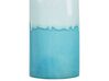 Vaso decorativo gres porcellanato bianco e blu 35 cm CALLIPOLIS_810573