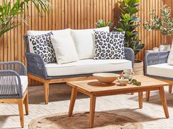 Ulkokoristetyyny musta/valkoinen 45 x 45 cm 2 kpl KARDITSA Ulkokoristetyyny musta/valkoinen 45 x 45 cm 2 kpl KARDITSA