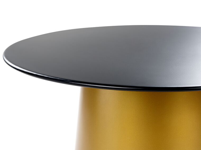 Metal Side Table Black and Gold KERANG Beliani.co.uk